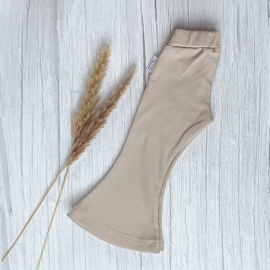 Flared Pants Rib Jersey Lichtbeige