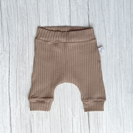 Harembroekje Brede Rib Taupe