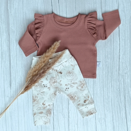 Cuffed Legging Rozen Beige