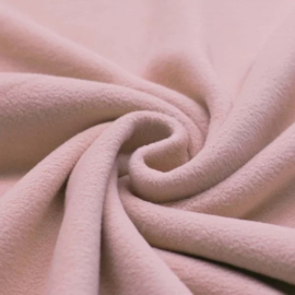 Katoen Fleece - Nude Roze