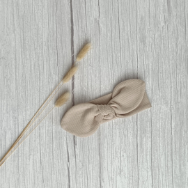 Knoophaarband Rib Jersey Lichtbeige