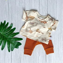 Prematuur Legging Ottoman Rib Cognac