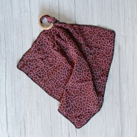 Knuffeldoek Luipaard Aubergine