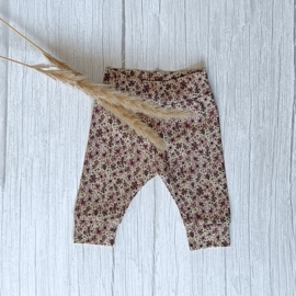 Cuffed Legging Bloemen Oud Mauve