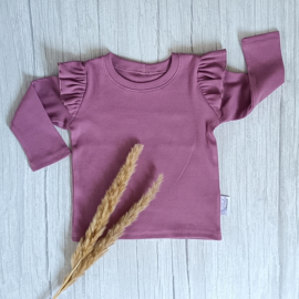 Ruffle Longsleeve Rib Jersey Oudlila
