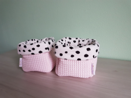 Commodemandje Wafel Babyroze/ Tricot Painted Dots