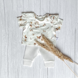 Prematuur Legging Ottoman Rib Ecru