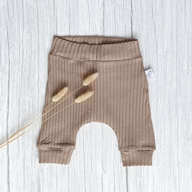 Harembroekje Brede Rib Taupe
