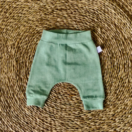 Harembroekje Jeanslook Oudgroen maat 80
