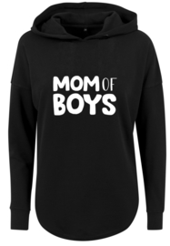Baggy Dames Hoodie | Mom of Boys | Black