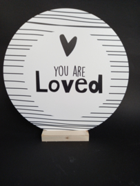 Wooncirkel  "You are Loved"/hartje   groot