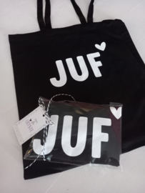 Tas  voor Juf met kaartje