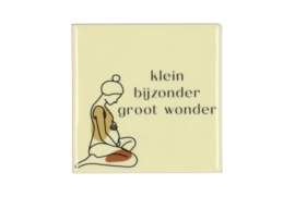 Tegel - Klein, bijzonder, groot wonder - crème 
