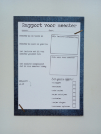 Rapport voor juf of meester