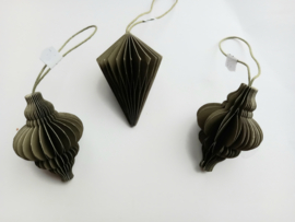 Broste papieren hangers kerstboom groen