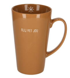 XL mok caramel Blij met jou