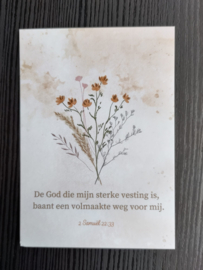 Minikaart - De God die mijn sterke vesting is ...