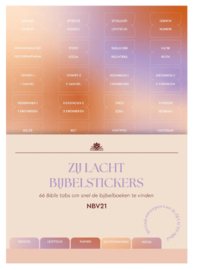 Zij lacht - bijbelstickers