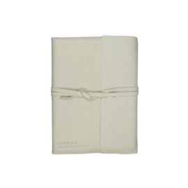 Leeff Notebook Noah creme A5 - Life is all about moments