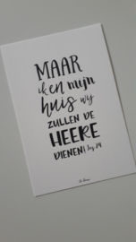 Kaart - Maar ik en mijn huis wij zullen de Heere dienen