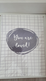 You are loved grijs A4
