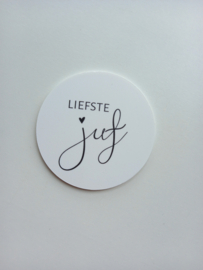 Onderzetter - Liefste juf / Leukste meester