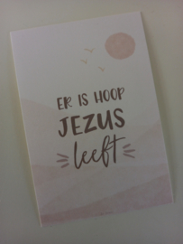 kaart Er is hoop, Jezus leeft!