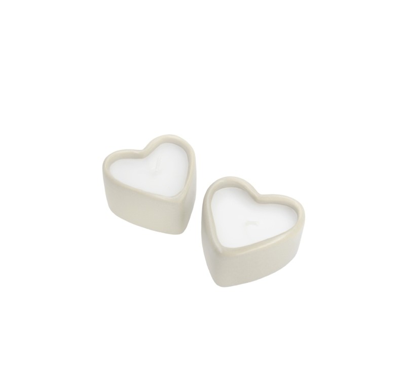 Hart kaars - Hanne - Set van 2