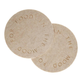 Onderzetters pannen vilt - mood for food