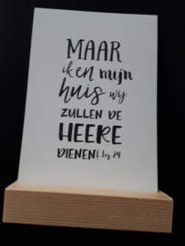 Kaart - Maar ik en mijn huis wij zullen de Heere dienen