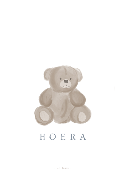 Kaart - Hoera - beertje