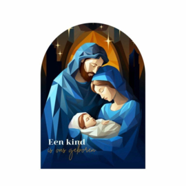 Muurvorm een kind is ons geboren