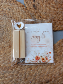 Woorden van vreugde - setje met 10 kaartjes en blokje