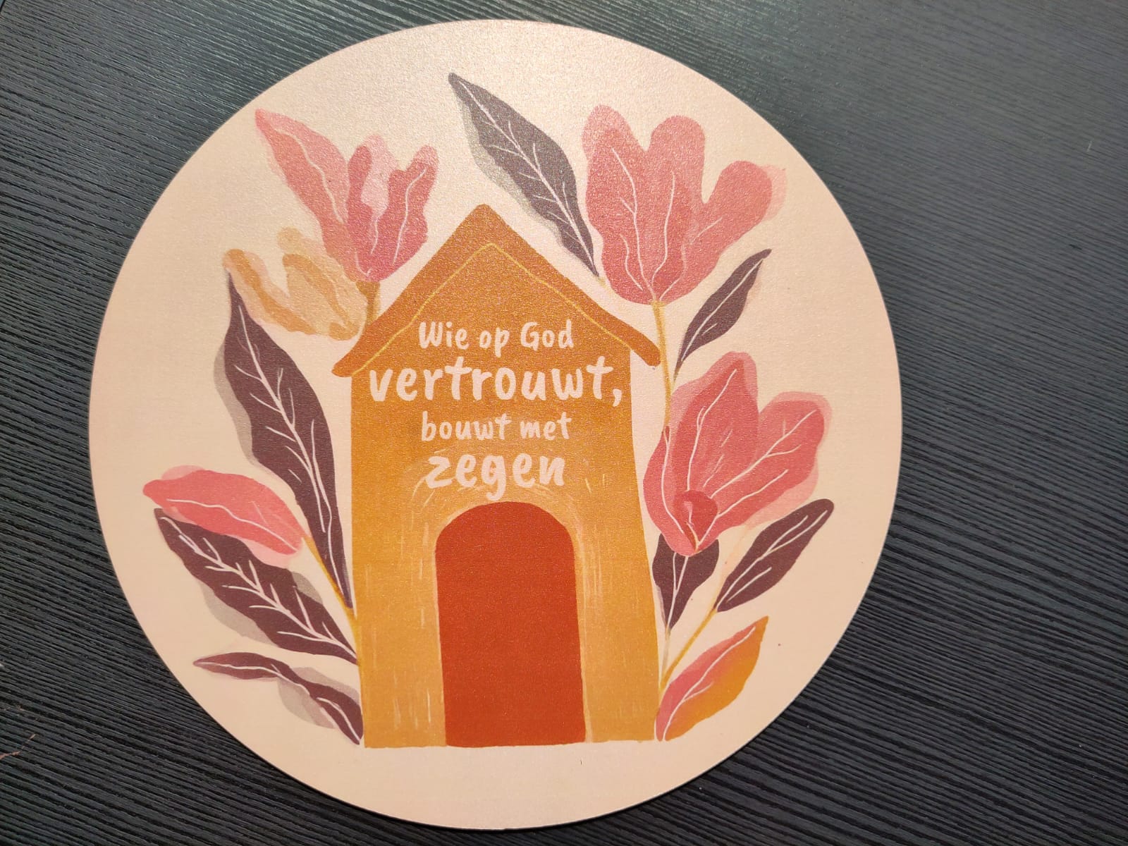 Muurcirkel  Wie op God vertrouwt, bouwt met zegen