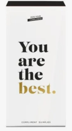 You are the best - compliment duimpjes