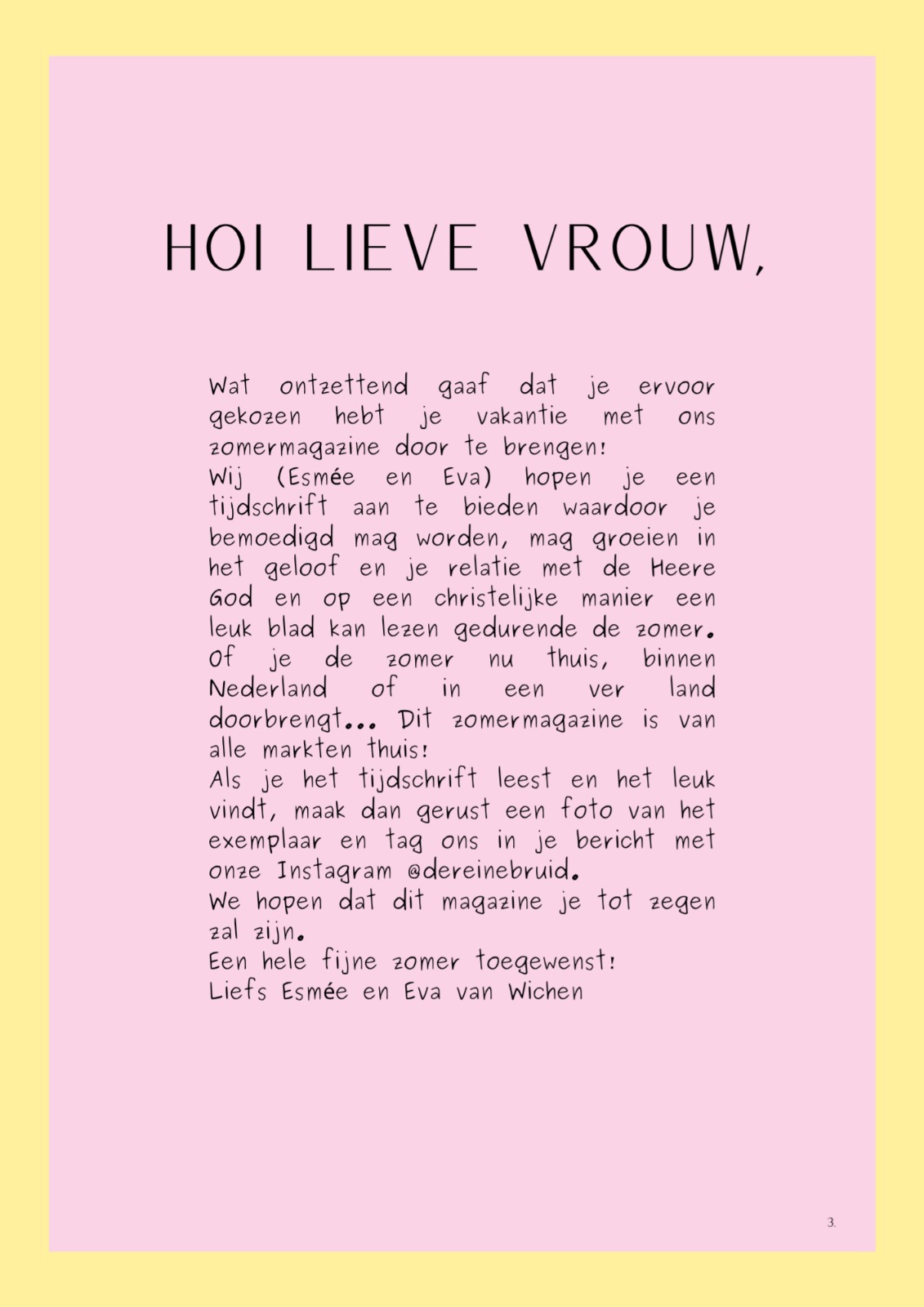 Christelijk Zomermagazine De Reine Bruid