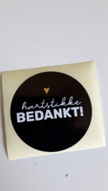 Sluitsticker 'Hartstikke Bedankt'