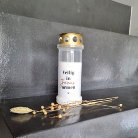 Grafkaars groot - Veilig in Jezus armen