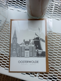 Illustratie Oosterwolde - kaart