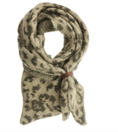 Sjaal Nina leopard beige