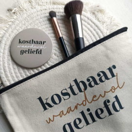 Etui / Make-up tasje - Kostbaar Waardevol Geliefd