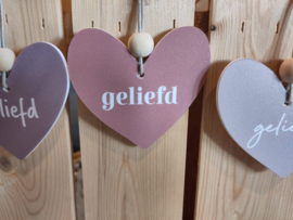 Hanger - hartje Geliefd