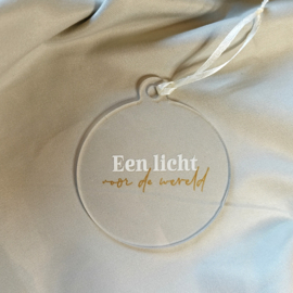 Setje van 6 plexiglashangers bruin