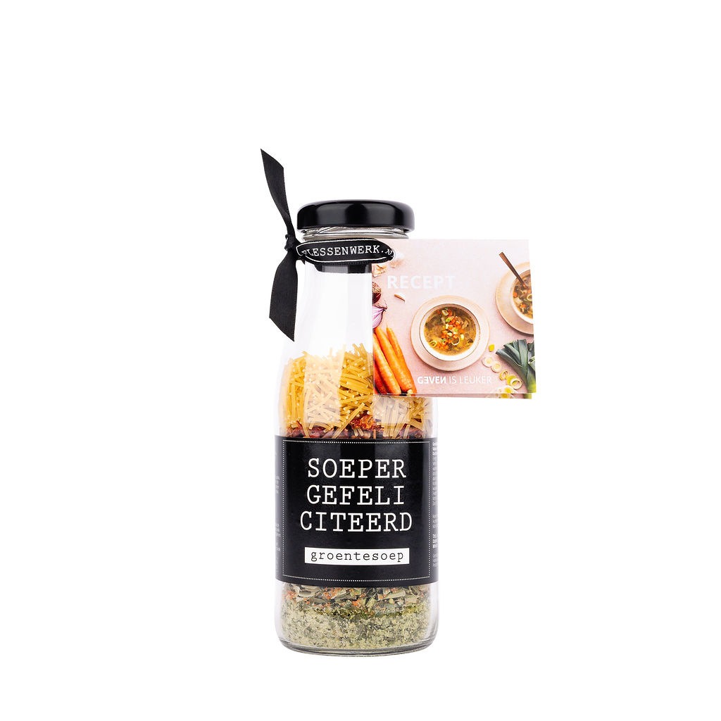 Fles soepmix groente - Soeper gefeliciteerd!