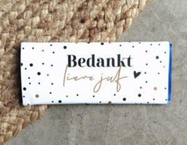 Reep chocola - Bedankt lieve juf