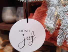Kersthanger - Liefste juf - Studio Stien