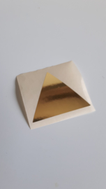 Sluitsticker - driehoek goud