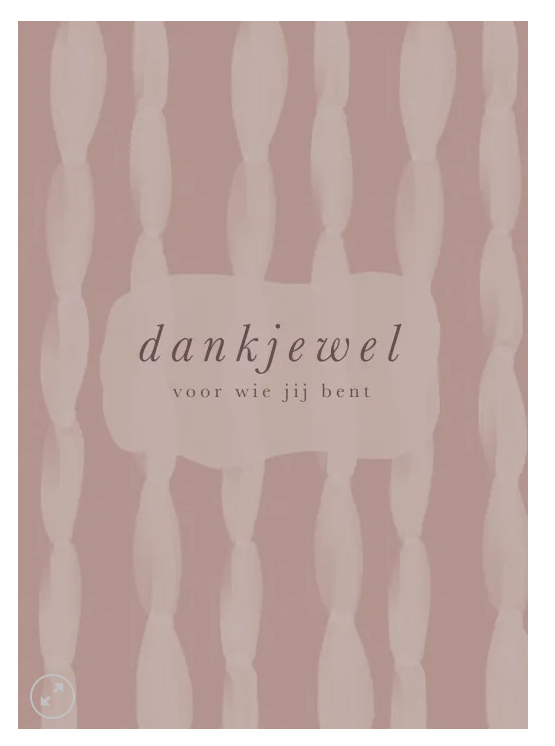 Dankjewel voor wie jij bent - roze - 36