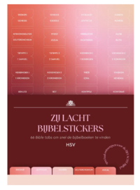 Zij lacht - bijbelstickers