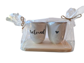 Cadeauplankje - met 2 mokjes